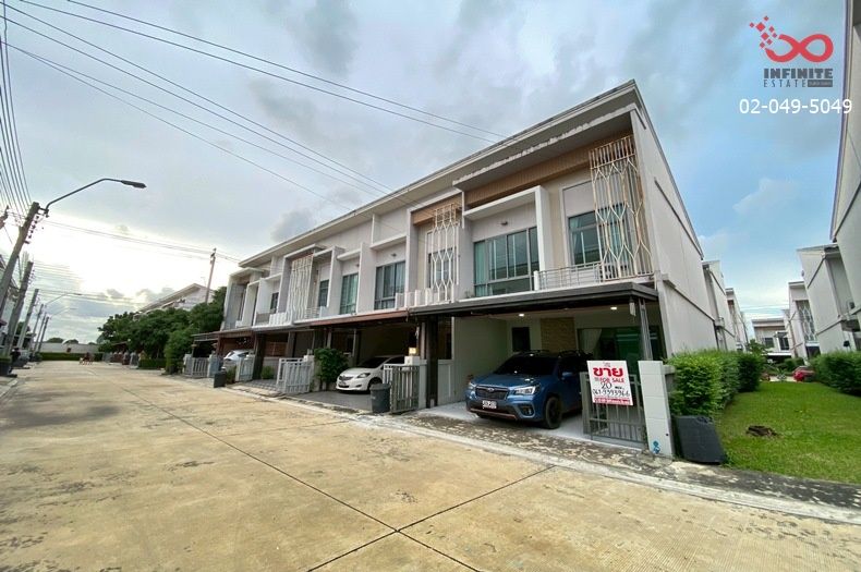 ขายทาวน์เฮาส์ - ขายทาวน์โฮม The Metro พระราม9-กรุงเทพกรีฑา ใกล้มอเตอร์เวย์ สุวรรณภูมิ 2ชั้น 20ตร.ว.หลังริม