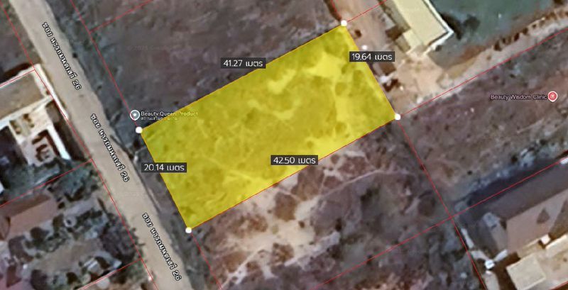 ขายที่ดิน - ขายที่ดินเสม็ด ชลบุรี ทำเลดี เขตชุมชน ซอยนารถมนตเสวี 26