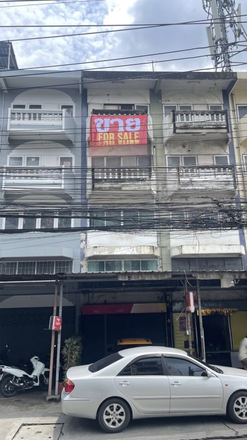 ขายทาวน์เฮาส์ - ขายอาคารพาณิชย์ 4 ชั้น ทำเลทอง ถนนสามัคคี