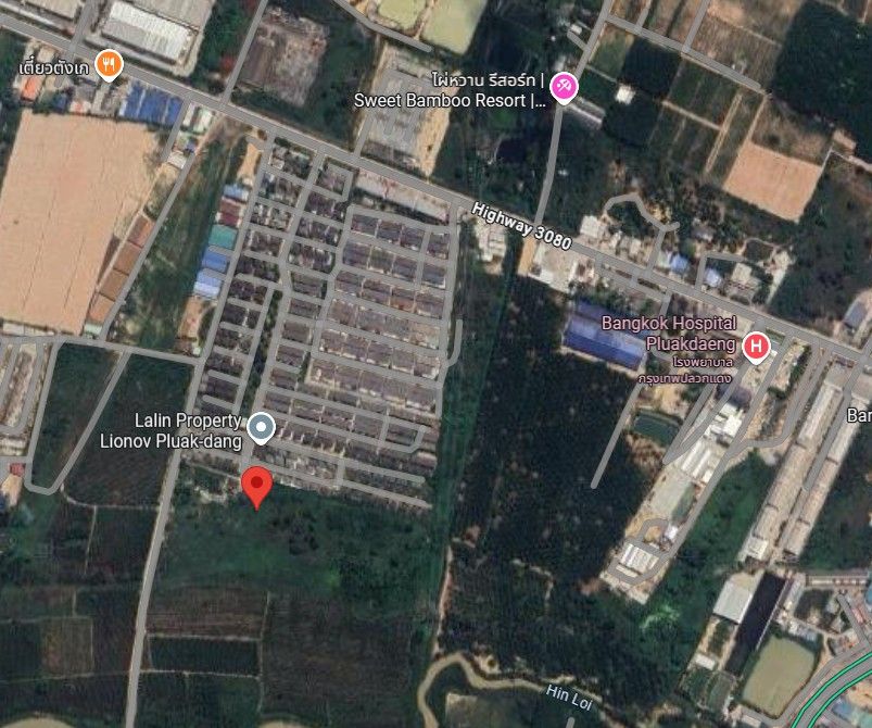 ขายที่ดิน - ขายที่ดินเปล่า 42 ไร่ ปลวกแดง ใกล้แยกวังตาผิน เจ้าของขายเอง