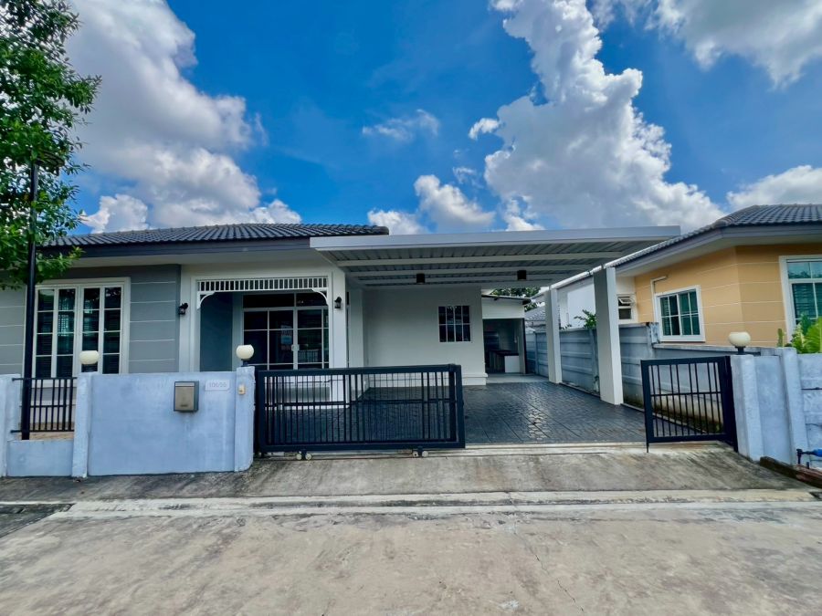 ขายบ้าน - ขายบ้านเดี่ยว ชั้นเดียว หลังริม ม.พรภิรมย์ แกรนด์ มาบข่า อ.นิคมพัฒนา จ.ระยอง (HOUSE for SALE PORNBHIROM Mab Kha, Nikompattana, Rayong)