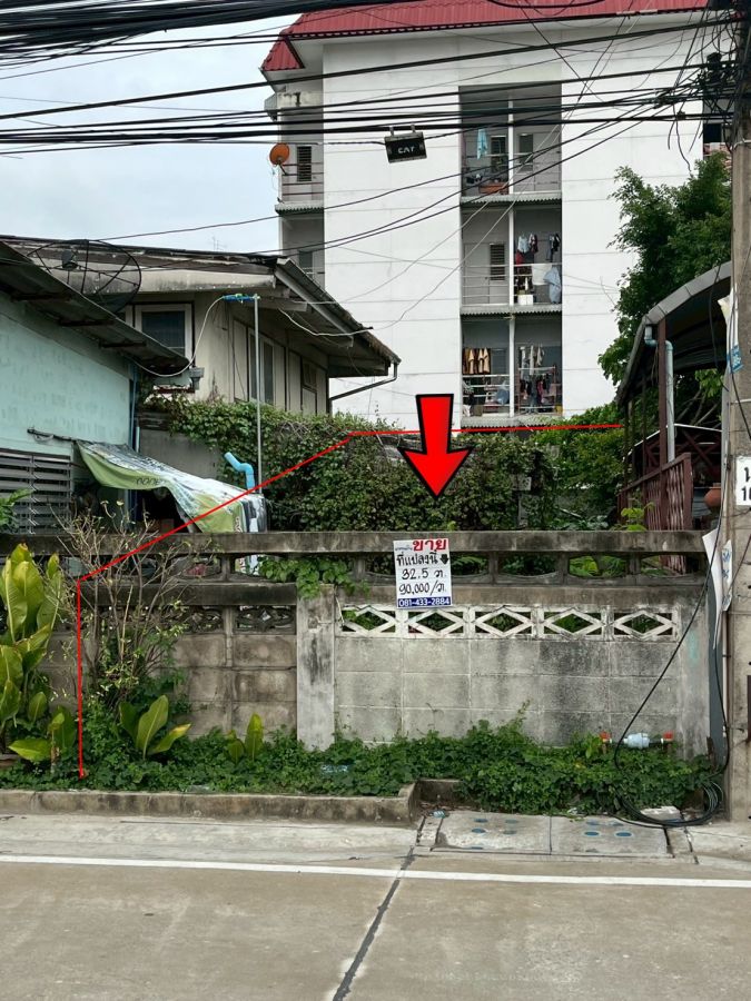ขายที่ดิน - ขายที่ดิน 32.5 ตรว. ซอยงามวงศ์วาน 25 ติดถนน ทำเลดี ขายถูก