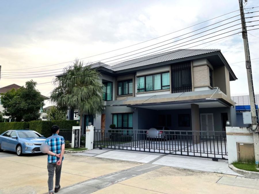 บ้าน - ขาย/ให้เช่า บ้านใหม่ 2 ชั้น Bangkok Boulevard เทพารักษ์ วงแหวน สไตล์โมเดิร์น แอร์ครบ เฟอร์ครบ เข้าอยู่ได้ทันที