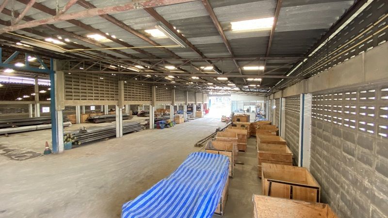 ให้เช่าโรงงาน / โกดัง - ให้เช่าโกดังปู่เจ้าสมิงพราย สำโรงกลาง 4 ไร่ พื้นที่สีม่วง มีใบอนุญาตโรงงาน รง.4