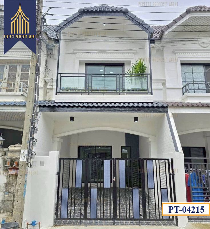 ขายทาวน์เฮาส์ - ทาวน์เฮาส์มนวดีกรีนพาร์คบางบัวทองราคาย่อมเยาว์