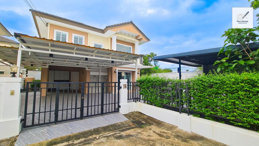 ขายบ้าน - ขาย บ้านเดี่ยว 2ชั้น หลังมุม 3ห้องนอน มบ.ภัสสร วัชรพล-วงแหวน ถ.จตุโชติ19 เดินทางง่าย ใกล้ทางด่วนพิเศษฉลองรัช รีโนเวทใหม่ พร้อมอยู่