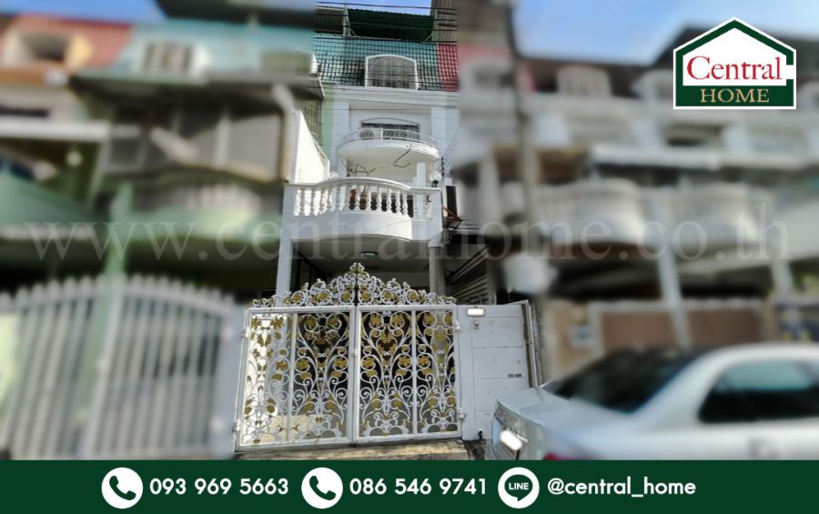 ขายทาวน์เฮาส์ - ทาวน์เฮ้าส์ อัศวินการ์เด้น จรัญสนิทวงศ์ 45 ใกล้ MRT บางขุนนนท์