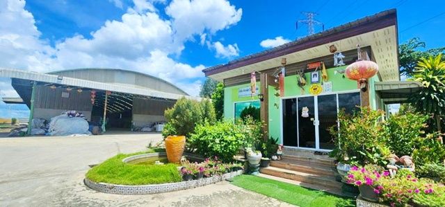 ให้เช่าโรงงาน / โกดัง - วังสารภี ท่ามะกา ให้เช่าโรงงานผลิตปุ๋ยเคมี ปุ๋ยอินทรีย์ พร้อมเครื่องจักร มีรง4. ไฟ 3 เฟส 1,500ตร.ม. 6ไร่ บางใหญ่-กาญจนบุรี