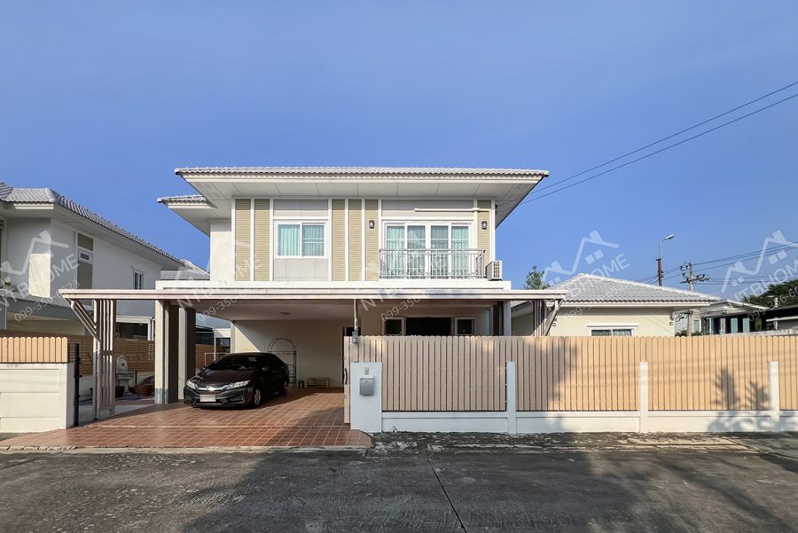 ขายบ้าน - คุณาลัยจอย บางบัวทอง แปลงมุม ต้นโครงการ หน้าบ้านไม่ชนใคร ต่อเติมครบพร้อมอยู่