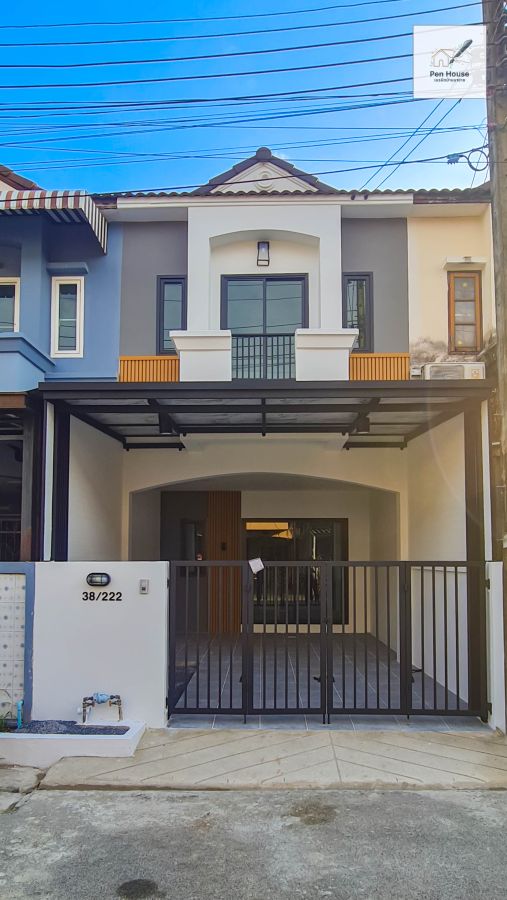 ขายบ้าน - ขาย ทาวน์เฮ้าส์ 2ชั้น ใกล้ทางด่วน มบ.เคซีรามอินทรา7 ถ.ไทยรามัญ หทัยราษฎร์ ใกล้ทางด่วนพิเศษฉลองรัช เดินทางง่าย สิ่งอำนวยความสะดวกครบ