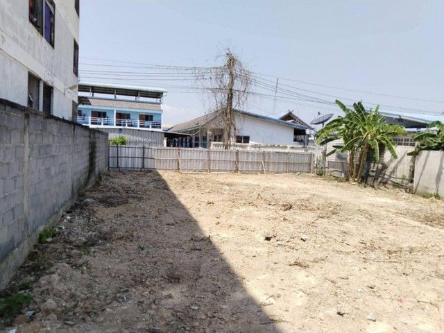 ขายที่ดิน - ขายที่ดินเปล่า ผังสีม่วง 100 ตร.ว. ในบางเสาธง ใกล้นิคมฯเสาธงแลนด์