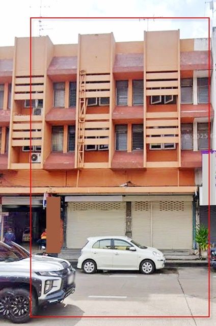 ให้เช่าอาคารพาณิชย์ / สำนักงาน - 6นอน ให้เช่าอาคารพาณิชย์ 3ชั้น 2คูหา 38ตร.วา. 450ตร.ม. แฮปปี้แลนด์ MRTบางกะปิ 1.5กม. ทำเลดี ติดถนนใหญ่ คลีนิค ร้านมือถือ 6น้ำ เดอะมอลล์