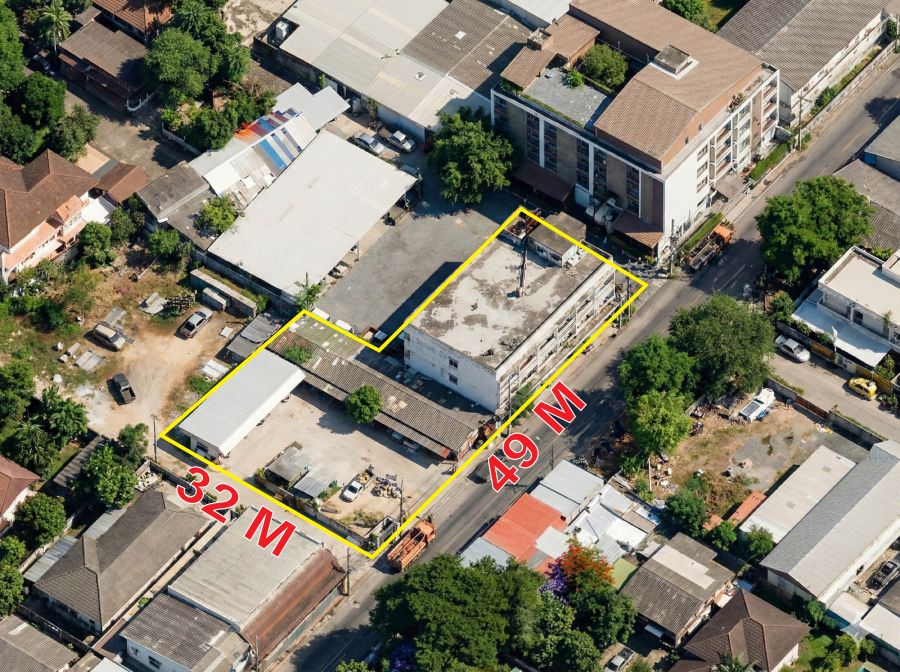 - ขายที่ดินงามวงศ์วาน 47 ใกล้ ม.ธุรกิจบัณฑิตย์ หน้ากว้าง 49 ม. เหมาะทำหอพัก!