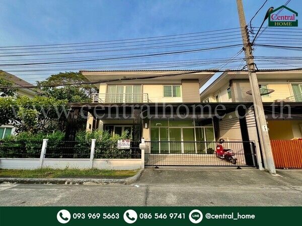 ขายบ้าน - บ้านแฝด คุณาลัย พราว บ้านกล้วย - ไทรน้อย ราคาถูก