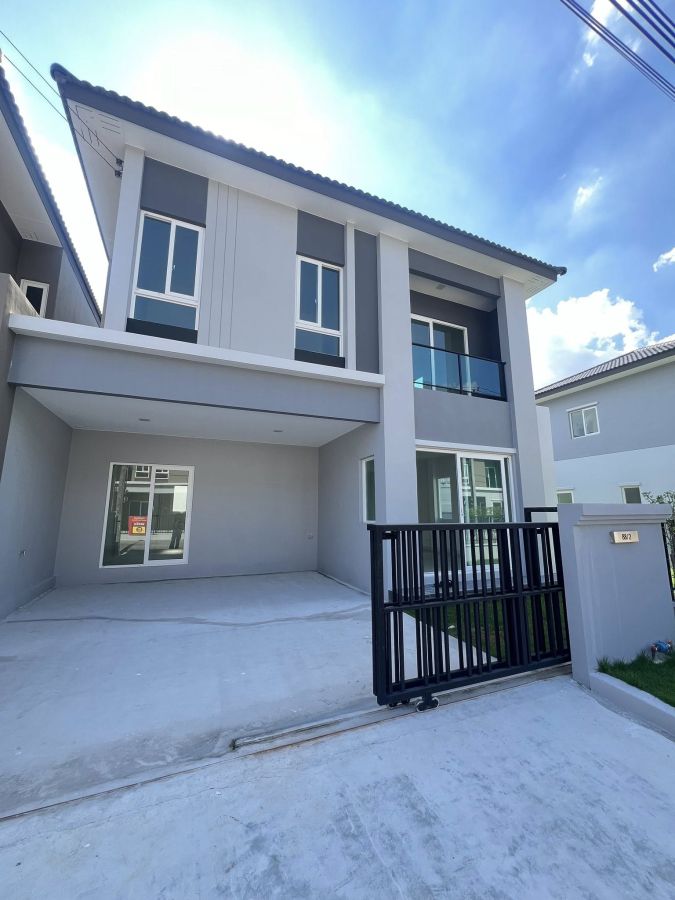 ขายบ้าน - ขายบ้านแฝด Pleno Town สุขุมวิท เทพารักษ์ อายุเพียง2ปี สภาพใหม่พร้อมอยู่ แต่งครบ