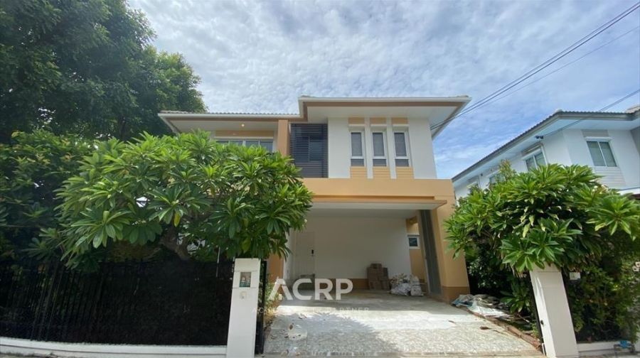 ขายบ้าน - ขายบ้านเดี่ยวหลังมุม โครงการสราญสิริ วงแหวน ประชาอุทิศ ติดตั้งโซลาร์เซลล์ ใกล้คลับเฮาส์