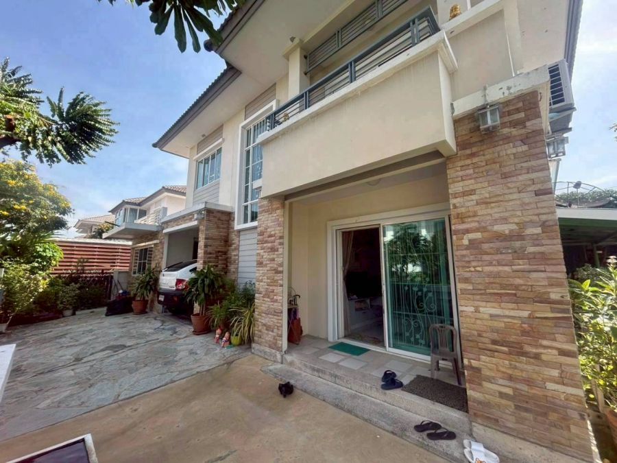 ขายบ้าน - บ้านเดี่ยวหลังมุม 60.2 ตรว. สภาพสวย ต่อเติมจัดเต็ม ใกล้เซ็นทรัลเวสเกต หมู่บ้าน พฤกษาวิลเลจ 31 เดอะซีซั่น (ซอยวัดลาดปลาดุก - บางบัวทอง)