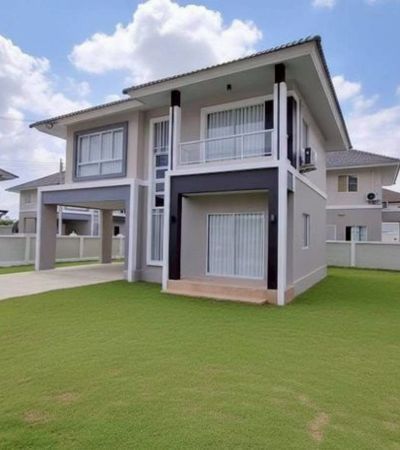 ขายบ้าน - กาญกนกวิลล์ 14 (สันกำแพงสายใหม่) บ้านเดี่ยวแปลงมุม หลังใหม่ ต่อเติมบิ้วอินครบ เฟอร์ครบ