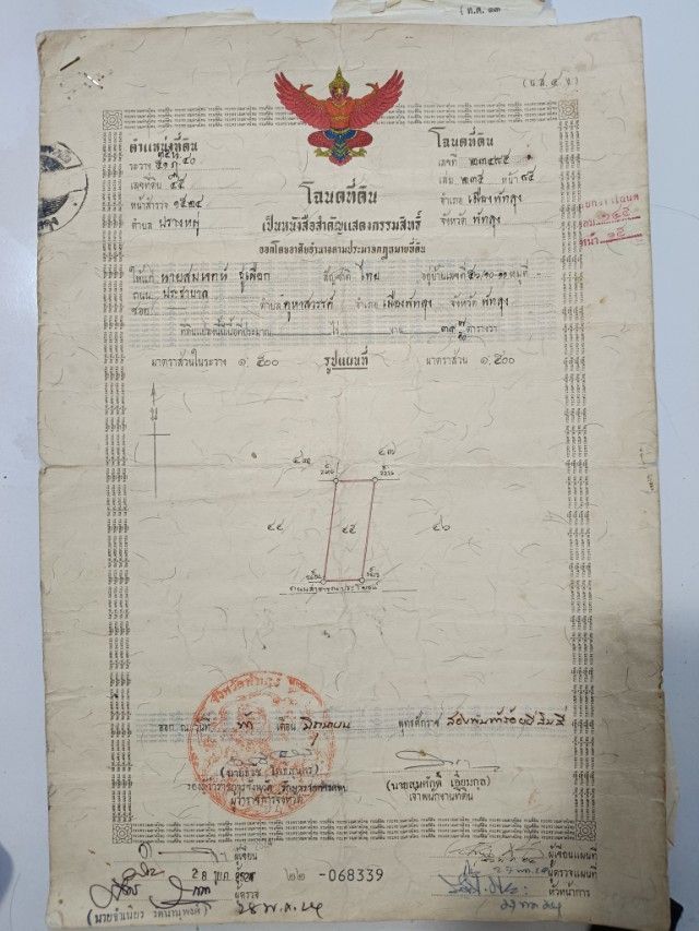 ขายที่ดิน - ขายที่ดินเปล่า ทำเลดี หน้าภูเขาอกทะลุ ห่างจากสถานีรถไฟ 500 เมตร จังหวัดพัทลุง