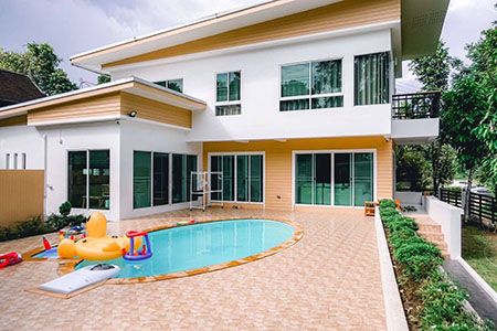 ขายบ้าน - ขาย บ้านพูลวิลล่า หลังม. เชียงใหม่ ,ใกล้บ้านข้างวัด ต.สุเทพ อ.เมือง จ.เชียงใหม่