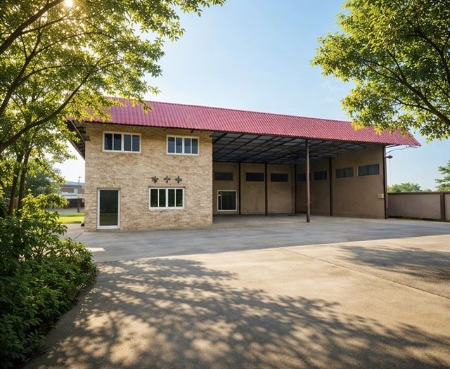 ให้เช่าโรงงาน / โกดัง - ให้เช่า โกดัง ขนาดใหญ่ 2 ไร่ 30 ตร.วา มีรั้วรอบขอบชิด ถนนคลองสิบ คลองสิบสี่ ติดถนนใหญ่ ใกล้สถานีตำรวจนครบาลลำหิน 1.5 กม.