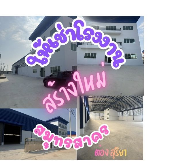 - ห้เช่า โรงงานสร้างใหม่ 1.5 ไร่ พื้นที่ใช้สอย 2500 ตรม. โคกขาม สมุทรสาคร ผังชมพู ขอ รง.4 ได้ ทำเลดี ค่าเช่าถูก