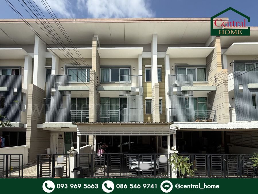 - ทาวน์โฮม 3 ชั้น ทาวน์พลัส ประชาอุทิศ - ทุ่งครุ บ้านสวย พร้อมอยู่