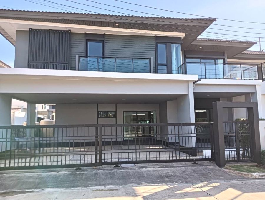 - ขายบ้านเดี่ยว 2 ชั้น เศรษฐสิริ วงแหวน ลำลูกกา หลังมุมใหญ่สุด พื้นที่ใหญ่ ฟังก์ชันครบ