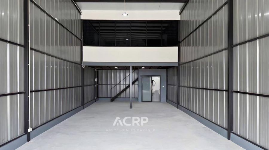 - ให้เช่า โกดัง / ออฟฟิศ ติดถนนกิ่งแก้ว บางพลี สมุทรปราการ สร้างใหม่ พร้อมออฟฟิศ