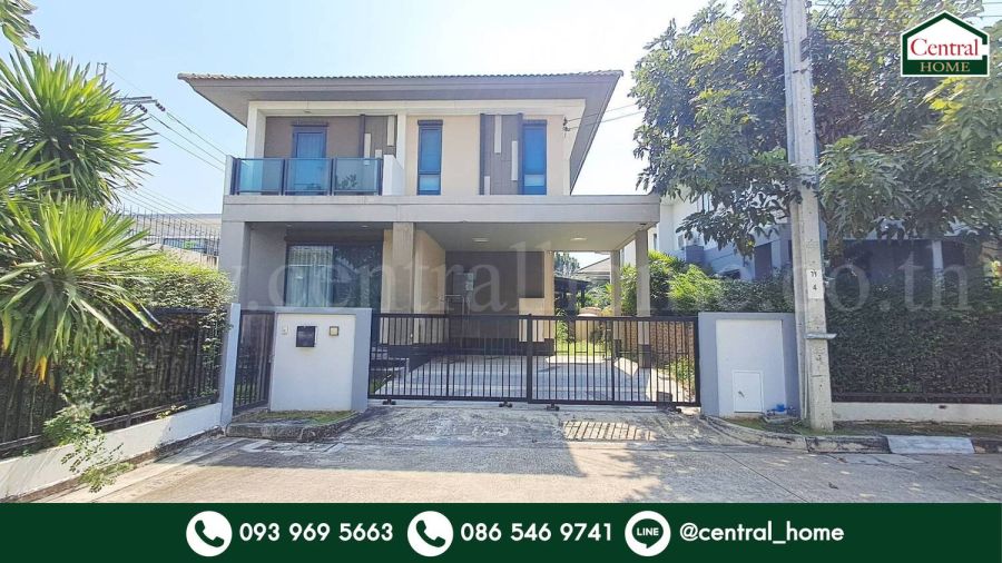 - บ้านเดี่ยว บุราสิริ วงแหวน - อ่อนนุช หลังริม เฟอร์ Built - in ถูกสุดในโครงการ