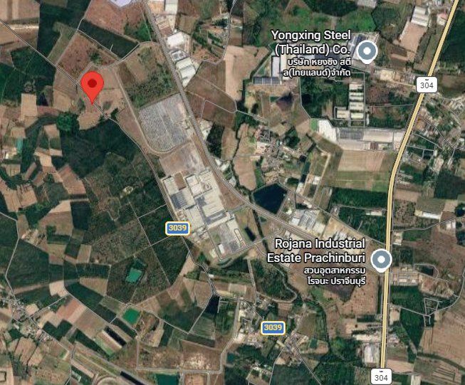 - ขายที่ดินหัวหว้าสีม่วง 17 ไร่ ติดถนนเส้น3039 หลังนิคมโรจนะปราจีน อ.ศรีมหาโพธิ ปราจีนบุรี