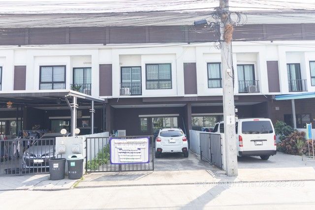 - ขายทาวน์โฮม ธัญดา พลัส วงแหวน-เทพารักษ์ แปลงพรีเมียมหน้าสวน จอดรถได้ 4 คัน