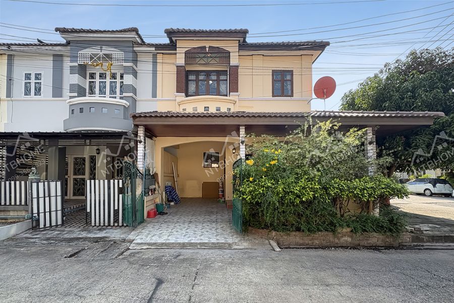 - นันทิชา 3/8 ไทรน้อย แปลงมุม ต่อเติมครบ สภาพดี ในซอยบ้านกล้วย-ไทรน้อย