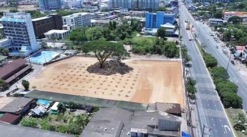 - ขายที่ดินพัทยา ติดถนนสุขุมวิท พัทยาเหนือ เนื้อที่ 4 ไร่ 58 ตารางวา