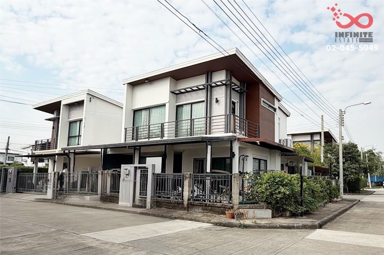 - ขายบ้านแฝด 2ชั้น 42ตร.ว. พฤกษา วีทู อ่อนนุช-พระราม 9 หลังมุม