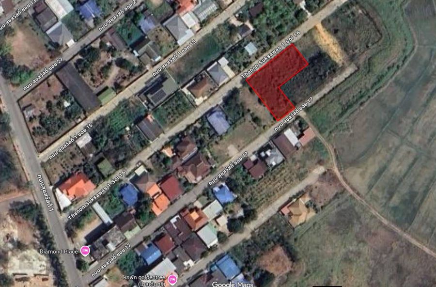 - ขายที่ดิน 251.8 ตรว 7 ล้านบาท ใจกลางเมืองลำปาง เจ้าของขายเอง