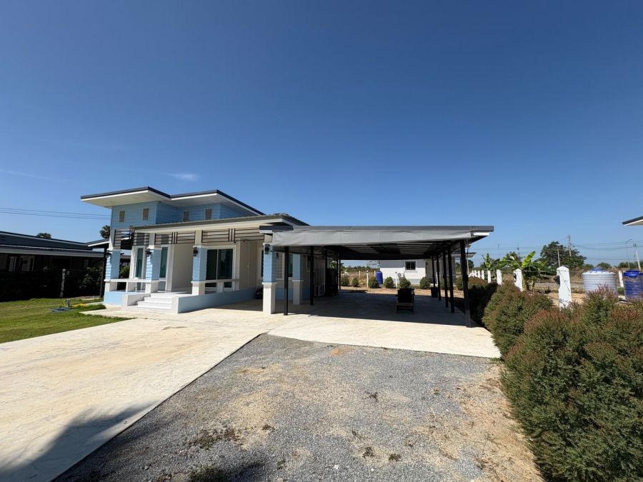 - ขายบ้านเดี่ยวชั้นเดียว ทำเลดี วิวทุ่งนา สภาพใหม่มาก พร้อมอยู่ทันที