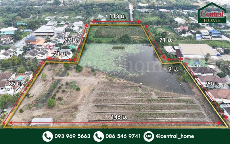 - ที่ดินเปล่า 12 ไร่ 2 งาน 82 ตร.วา ติดถนน บางบอน 4