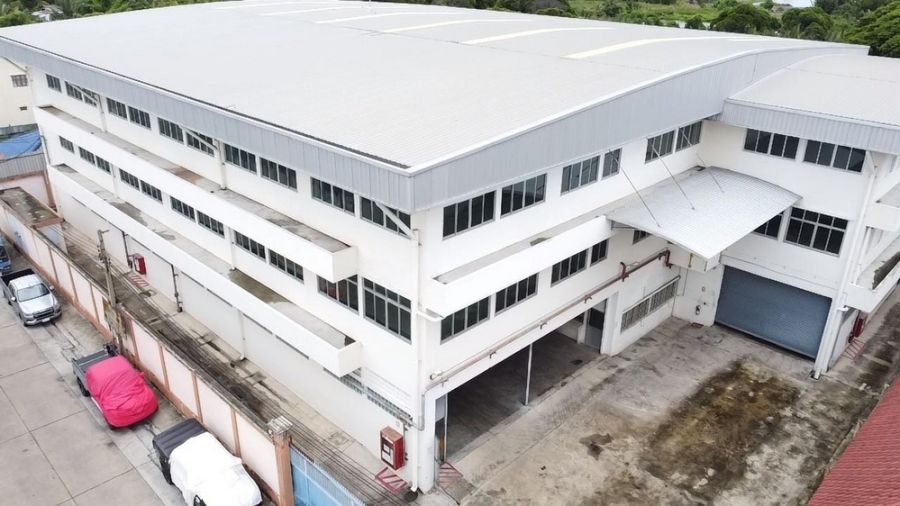 - โรงงาน/โกดังพร้อมสำนักงาน (ให้เช่า) โซนพระประแดง สมุทรปราการ พื้นที่สีม่วง ขอใบอนุญาตโรงงานได้ เดินทางสะดวก ใกล้ตัวเมืองและแหล่งที่พักอาศัย