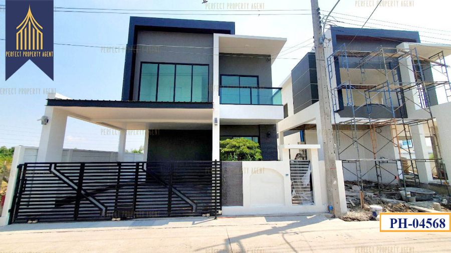 - ขายและให้เช่า บ้านสร้างใหม่ ใกล้เมกาบางนา ทำเลดีมาก สนามบินสุวรรณภูมิ