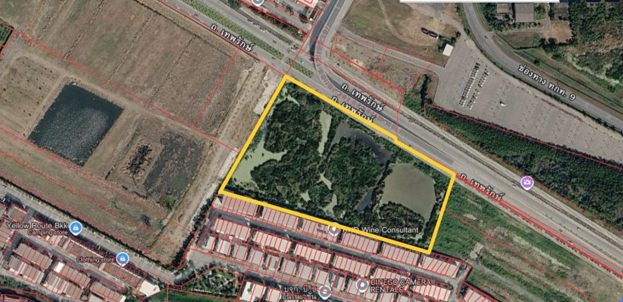 - ข้อมูลเสนอขายที่ดิน นนทรีบุศ 14-2-77.5 ไร่ ทำเลที่ตั้ง แขวงสีกัน เขตดอนเมือง กรุงเทพมหานคร