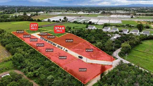 - ขายที่ดินจัดสรรเริ่ม 277ตรว. 1.8ลบ. ฟรีโอน วิวเขา สาธารณูปโภค ใกล้เทศบาล ต.บวกค้าง อ.สันกำแพง เชียงใหม่