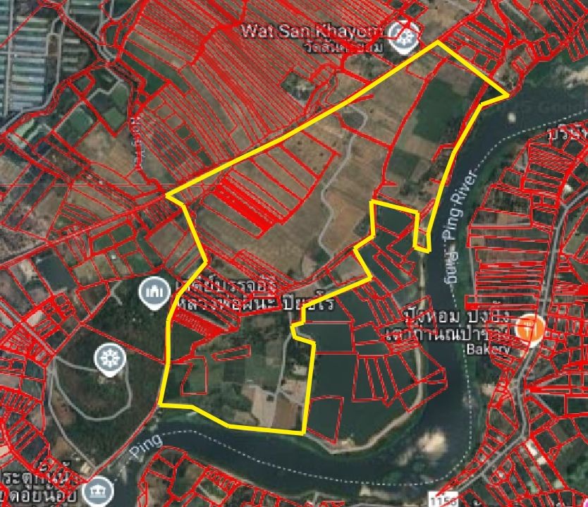 - ขายที่ดินเปล่า 368-3-14.6 ไร่ ติดน้ำปิง (ต.ดอยหล่อ อ.ดอยหล่อ จ.เชียงใหม่)