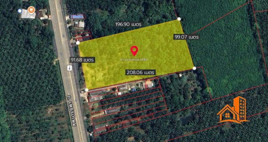 - ที่ดิน 12-0-49 ไร่ ติดถนนเพชรเกษม ท้ายเหมือง พังงา