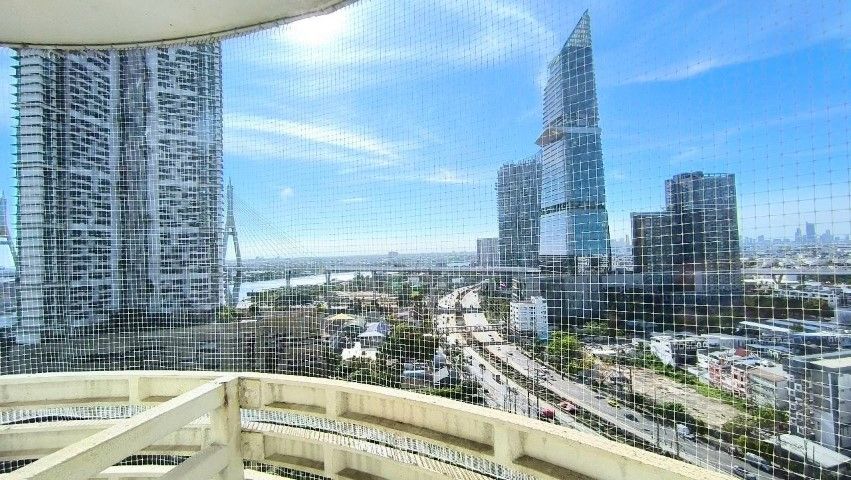 - SV City Rama 3 ขายคอนโด SV City เอสวี ซิตี้ พระราม 3 อาคาร 8 ชั้น 18 วิวแม่น้ำเจ้าพระยาและอาคาร KingBridge Tower