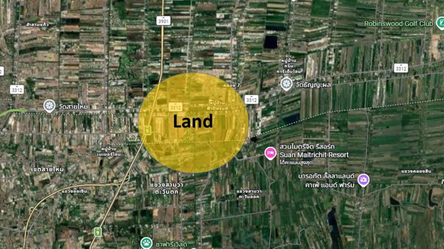 - ขายที่ดินแปลงใหญ่ ลำลูกกา ติดถนนเลียบคลอง 7 ทำเลดี เดินทางสะดวก !