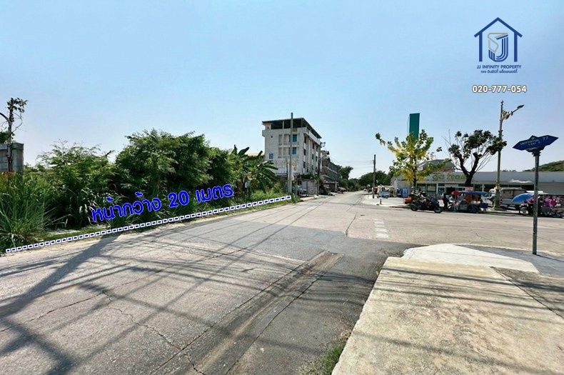 - ขายที่ดินถมแล้ว 184 ตารางวา ซอยเพชรเกษม 77 หน้ากว้าง 20 เมตร ใกล้รถไฟฟ้า หลังสอง