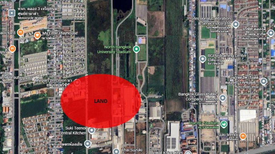 - ขายที่ดินย่านรังสิต-นครนายก แปลงขนาดใหญ่ ศักยภาพพัฒนาโครงการ