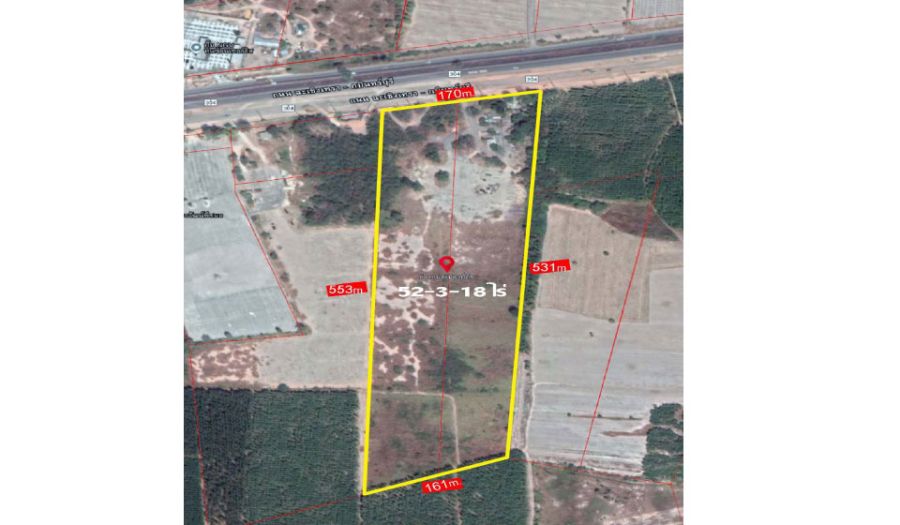 - ขายที่ดินเปล่า 52ไร่ ติดถนน 304 เขต EEC จ.ฉะเชิงเทรา