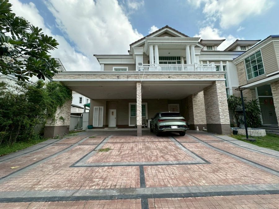 - ขายบ้านเดี่ยว 2 ชั้น หมู่บ้านนาราสิริ บางนา ทำเลดี เดินทางสะดวก